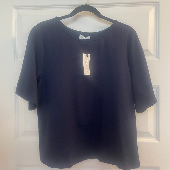 Ripley Rader Ponte Knit Short Sleeve Extended Top, Size XL - Picture 2 of 4